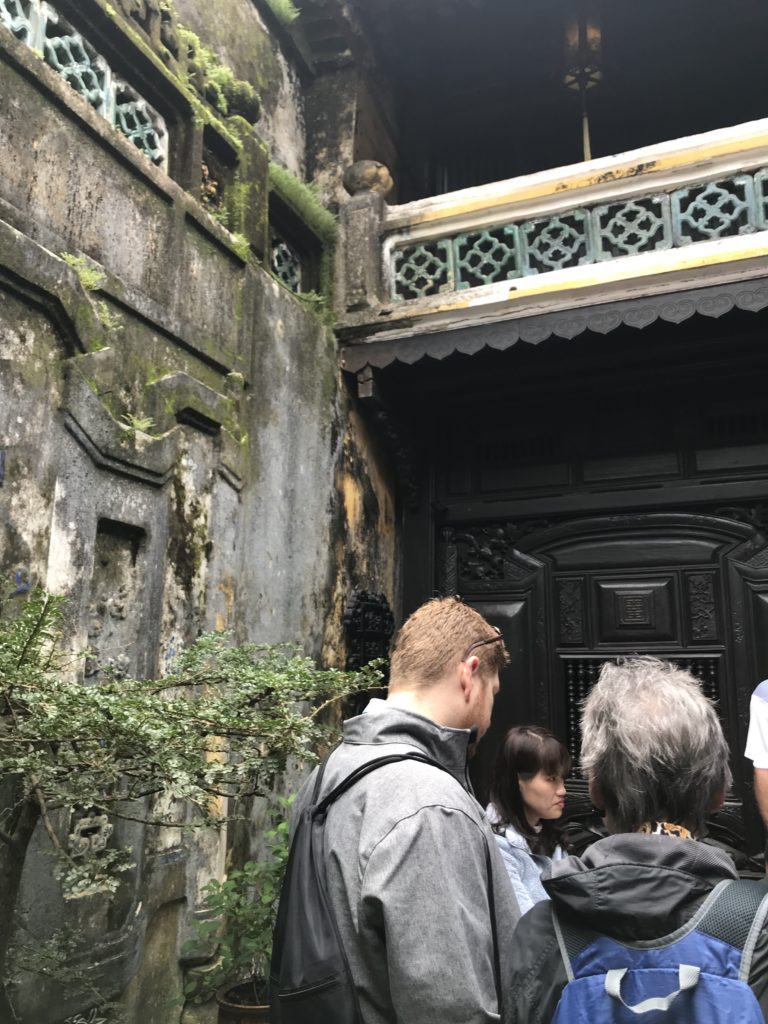 At Tan Ky house, learning that Ray’s zodiac is “Dragon” (strong) and mine is “Rabbit” (small and cute) ... eh, close enough