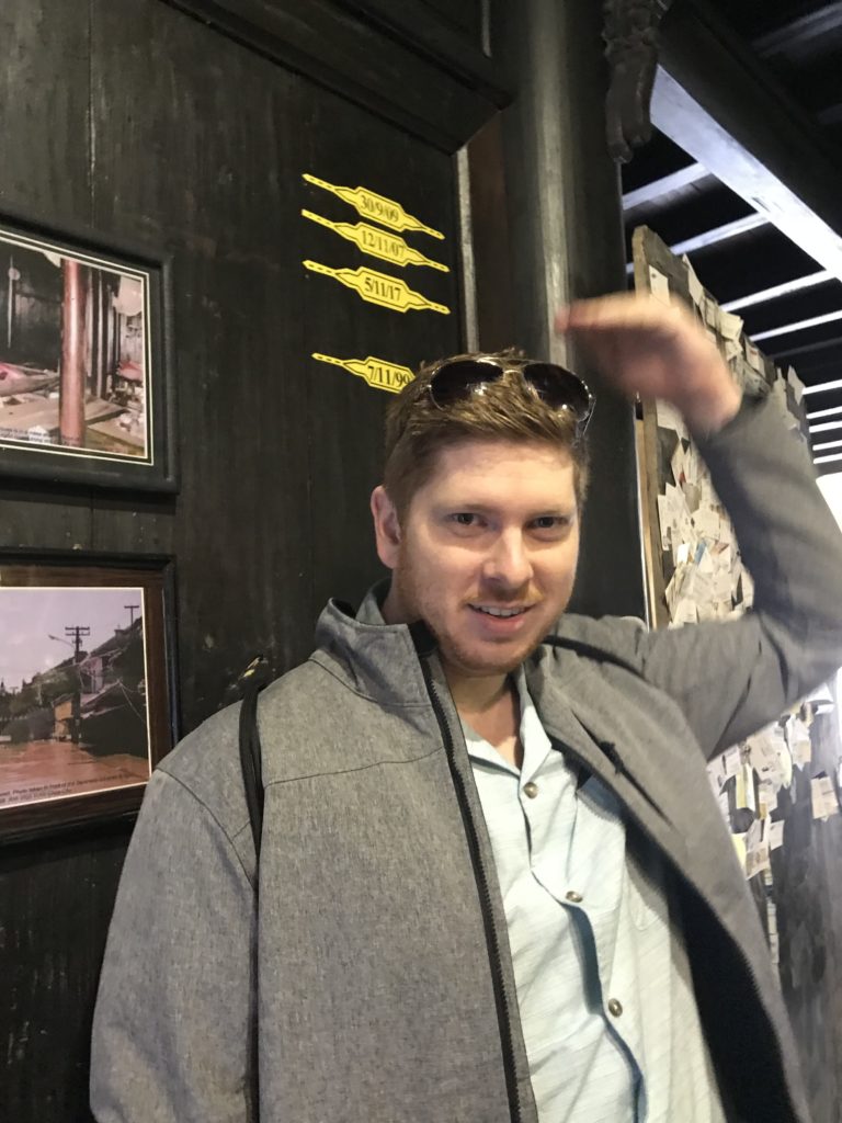 Ray’s head would have been underwater last year